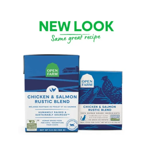 Outlet Open Farm Chicken & Salmon Rustic Blend Wet Cat Food