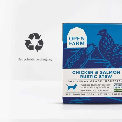 Best Open Farm Grain Free Chicken & Salmon Recipe Rustic Stew Wet Dog Food
