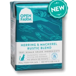 New Open Farm Grain Free Herring & Mackerel Recipe Rustic Blend Wet Cat Food