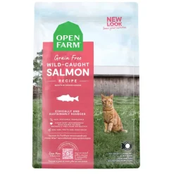 Outlet Open Farm Grain Free Wild Caught Salmon Recipe Dry Cat Food