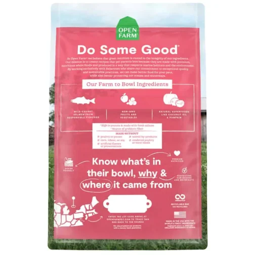 Outlet Open Farm Grain Free Wild Caught Salmon Recipe Dry Cat Food