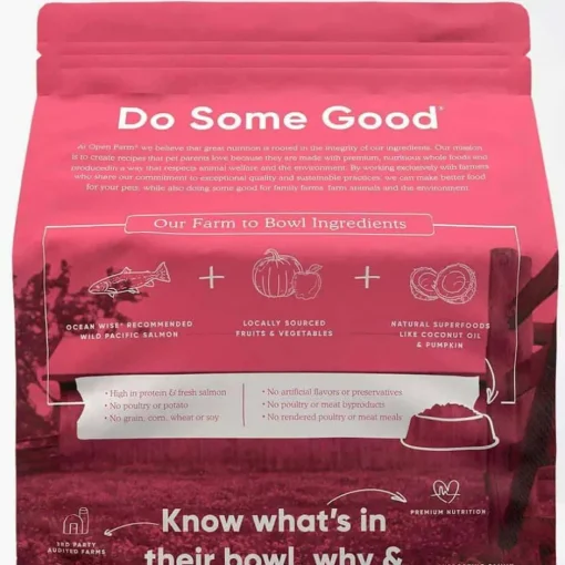 Outlet Open Farm Grain Free Wild Caught Salmon Recipe Dry Cat Food