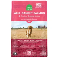Clearance Open Farm Wild-Caught Salmon & Ancient Grains Recipe Dry Dog Food