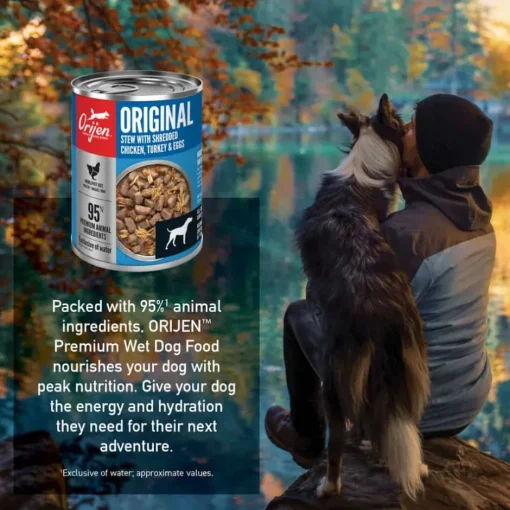 Clearance Orijen Premium Original Stew Recipe with Chicken, Turkey, & Eggs Wet Dog Food