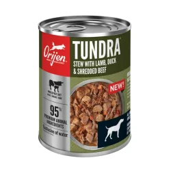 Online Orijen Premium Tundra Stew Recipe with Shredded Beef, Duck, & Lamb Wet Dog Food