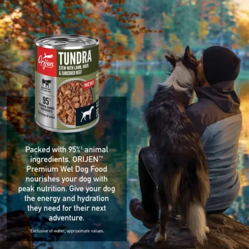 Online Orijen Premium Tundra Stew Recipe with Shredded Beef, Duck, & Lamb Wet Dog Food
