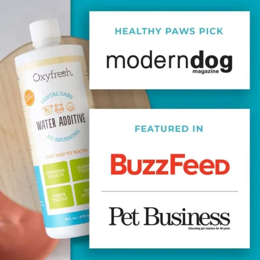 Best Oxyfresh Premium Pet Dental Water Additive Bad Breath Solution for Dogs & Cats