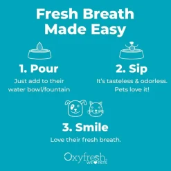 Best Oxyfresh Premium Pet Dental Water Additive Bad Breath Solution for Dogs & Cats