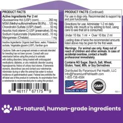Clearance Paramount Pet Health Liquid Glucosamine for Small Dogs