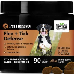 Clearance Pet Honesty Flea + Tick Defense Soft Chews Bacon