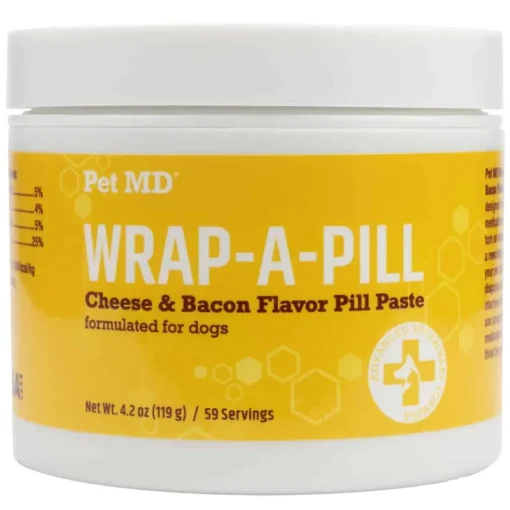 Clearance Pet MD Wrap-A-Pill Cheese & Bacon Flavor Pill Paste for Dogs