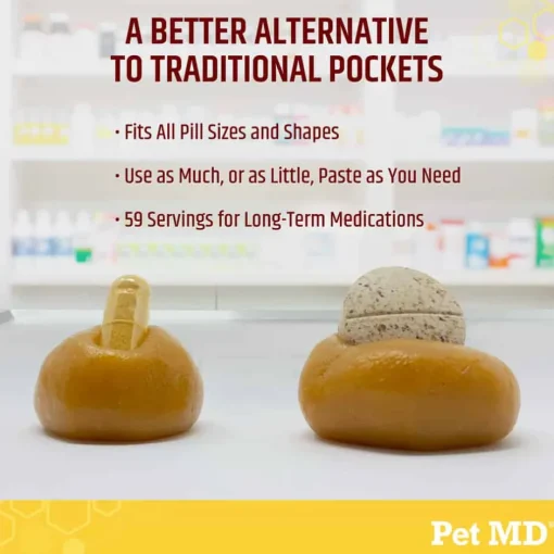 Clearance Pet MD Wrap-A-Pill Cheese & Bacon Flavor Pill Paste for Dogs