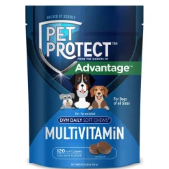 Hot DVM Pet Protect Vet-Formulated Daily Multivitamin Soft Chews for Dogs