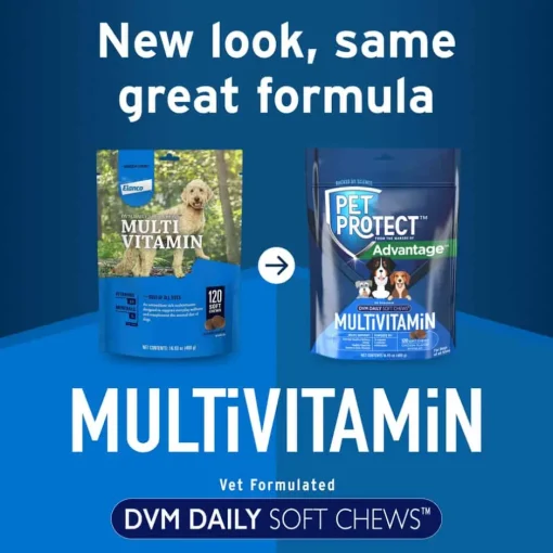 Hot DVM Pet Protect Vet-Formulated Daily Multivitamin Soft Chews for Dogs