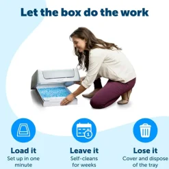 Online PetSafe ScoopFree Crystal Smart Front-Entry Self-Cleaning Cat Litter Box
