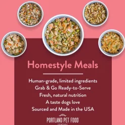 Outlet Portland Pet Food Company Homestyle Dog Meals - Wally's Salmon N' Rice