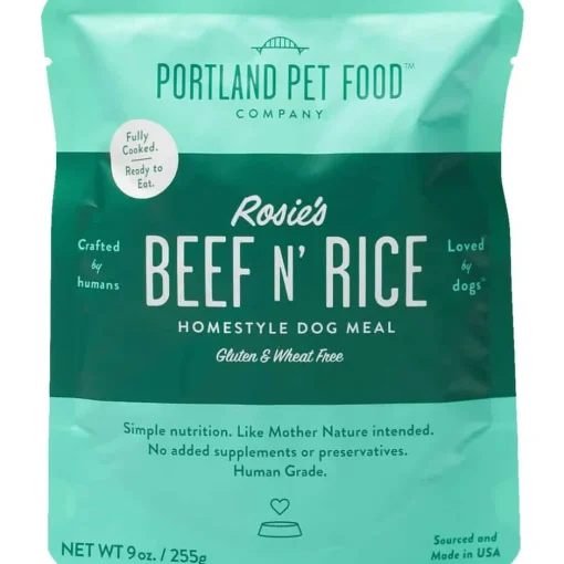 Clearance Portland Pet Food Company Homestyle Dog Meals - Rosie's Beef N' Rice