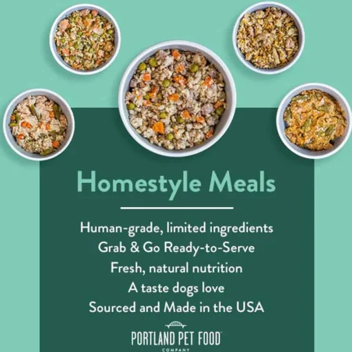 Clearance Portland Pet Food Company Homestyle Dog Meals - Rosie's Beef N' Rice