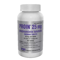 Online Proin (phenylpropanolamine hydrochloride) - Urinary Incontinence Chewable Tablets for Dogs