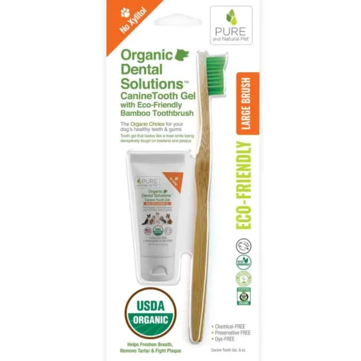 Online Pure and Natural Pet Organic Dental Solutions Canine Dental Kit