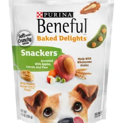 Hot Purina Beneful Baked Delights Snackers with Peanut Butter Dog Treats