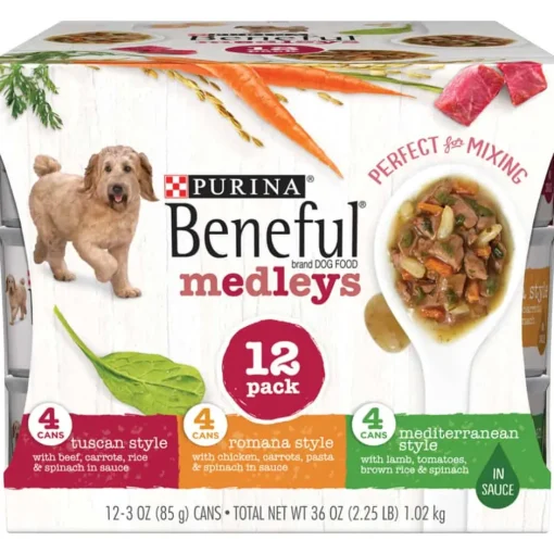 Online Purina Beneful Medleys Tuscan, Romana & Mediterranean Style Variety Pack Wet Dog Food