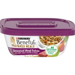 New Purina Beneful Prepared Meals Simmered Beef Entree Wet Dog Food
