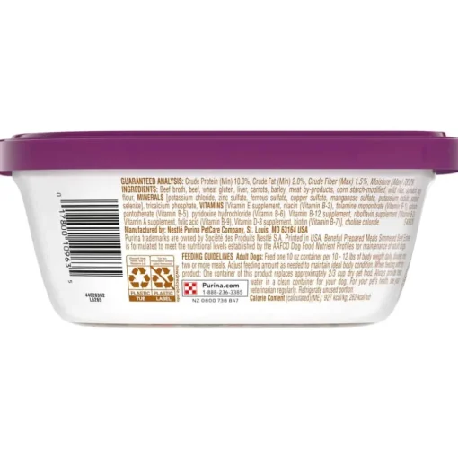 New Purina Beneful Prepared Meals Simmered Beef Entree Wet Dog Food
