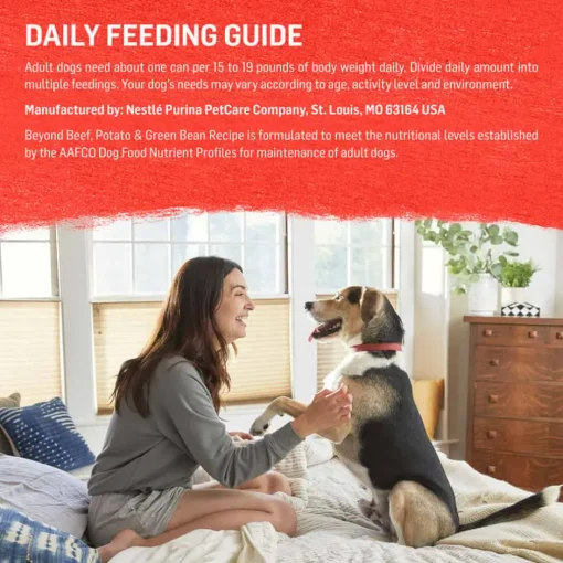 Sale Purina Beyond Natural Wet Dog Food Pate, Grain Free Beef, Potato & Green Bean Recipe Ground Entree