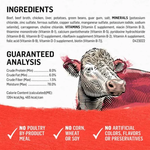 Sale Purina Beyond Natural Wet Dog Food Pate, Grain Free Beef, Potato & Green Bean Recipe Ground Entree