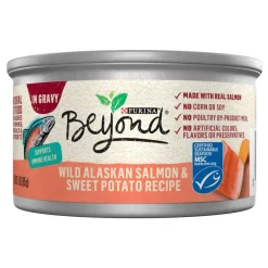 Hot Purina Beyond Wild Alaskan Salmon & Sweet Potato Recipe in Gravy Wet Cat Food