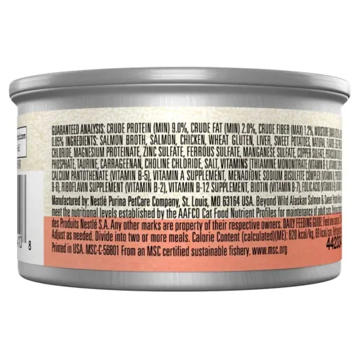 Hot Purina Beyond Wild Alaskan Salmon & Sweet Potato Recipe in Gravy Wet Cat Food
