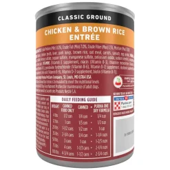 Outlet Purina ONE Classic Ground Chicken and Brown Rice Entree Wet Dog Food