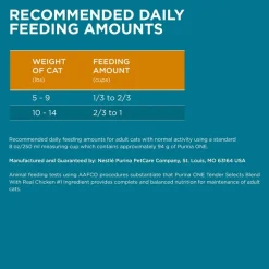 Online Purina ONE Tender Selects Blend Real Chicken Dry Cat Food