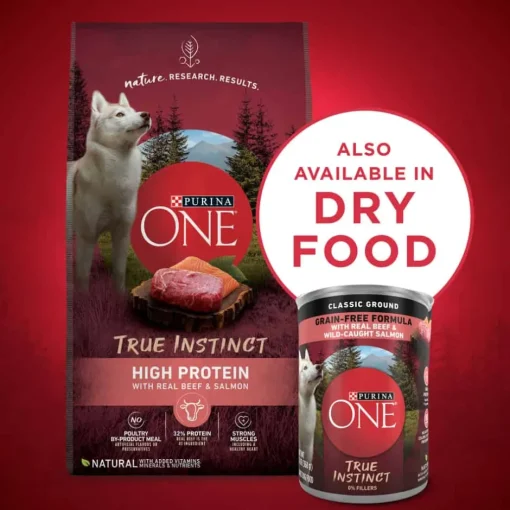 Fashion Purina ONE True Instinct Classic Ground Grain Free Wet Dog Food