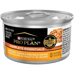Online Purina Pro Plan Adult Complete Essentials White Meat Chicken & Vegetables Entree in Gravy Wet Cat Food