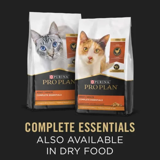 Online Purina Pro Plan Adult Complete Essentials White Meat Chicken & Vegetables Entree in Gravy Wet Cat Food