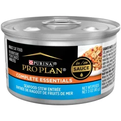 New Purina Pro Plan Adult Complete Essentials Seafood Stew Entree Wet Cat Food