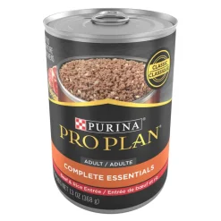 New Purina Pro Plan Adult Complete Essentials Beef & Rice Entree Classic Wet Dog Food
