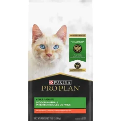 Discount Purina Pro Plan Adult Indoor Hairball Salmon & Rice Formula Dry Cat Food