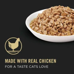 Hot Purina Pro Plan Adult Urinary Tract Health Chicken Entree in Gravy Wet Cat Food