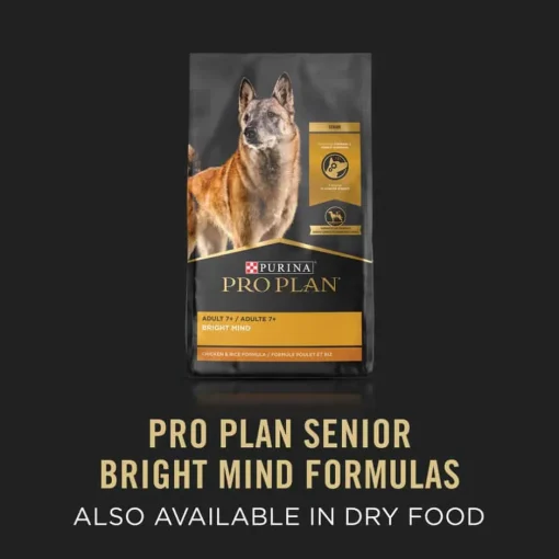 Clearance Purina Pro Plan Senior Adult 7+ Bright Mind Beef & Brown Rice Entree Wet Dog Food Tray