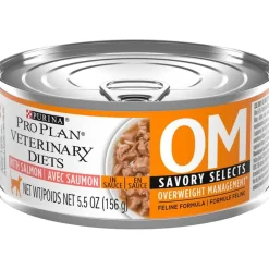 Fashion Purina Pro Plan Veterinary Diets OM Overweight Management Savory Selects with Salmon Feline Formula Wet Cat Food