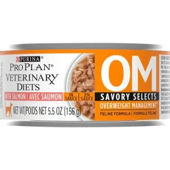 Fashion Purina Pro Plan Veterinary Diets OM Overweight Management Savory Selects with Salmon Feline Formula Wet Cat Food