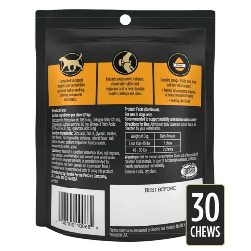 Clearance Purina Pro Plan Veterinary Diets Purina Pro Plan Veterinary Joint Care Dog Hip and Joint Supplement