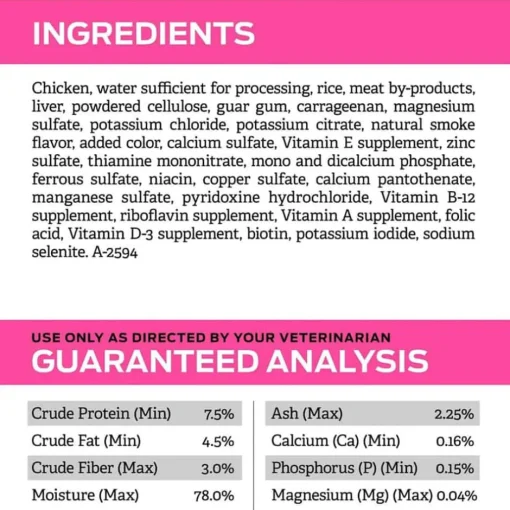 New Purina Pro Plan Veterinary Diets UR Urinary Ox/St Canine Formula Wet Dog Food