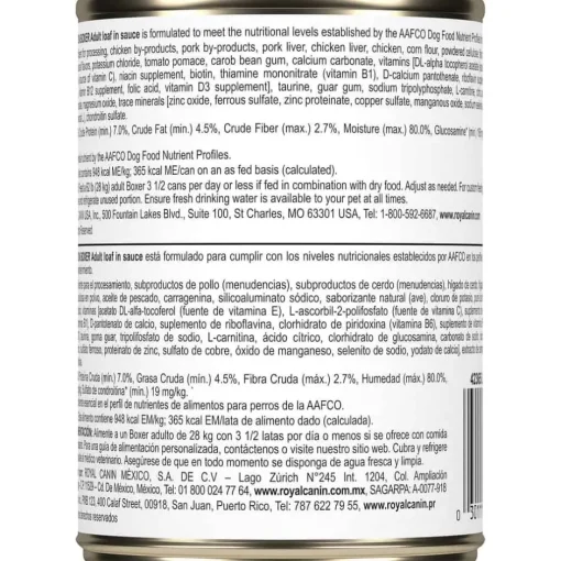Discount Royal Canin Breed Health Nutrition Boxer Adult Loaf in Sauce Wet Dog Food