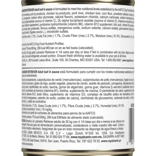 Hot Royal Canin Breed Health Nutrition Labrador Retriever Adult Loaf in Sauce Wet Dog Food