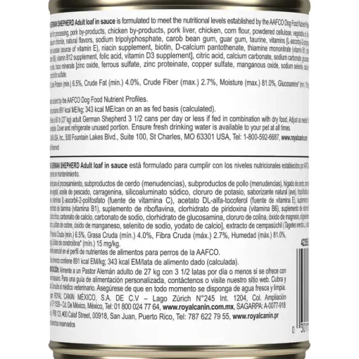 Outlet Royal Canin Breed Health Nutrition German Shepherd Adult Loaf in Sauce Wet Dog Food