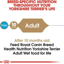 Clearance Royal Canin Breed Health Nutrition Yorkshire Terrier Adult Loaf in Sauce Wet Dog Food